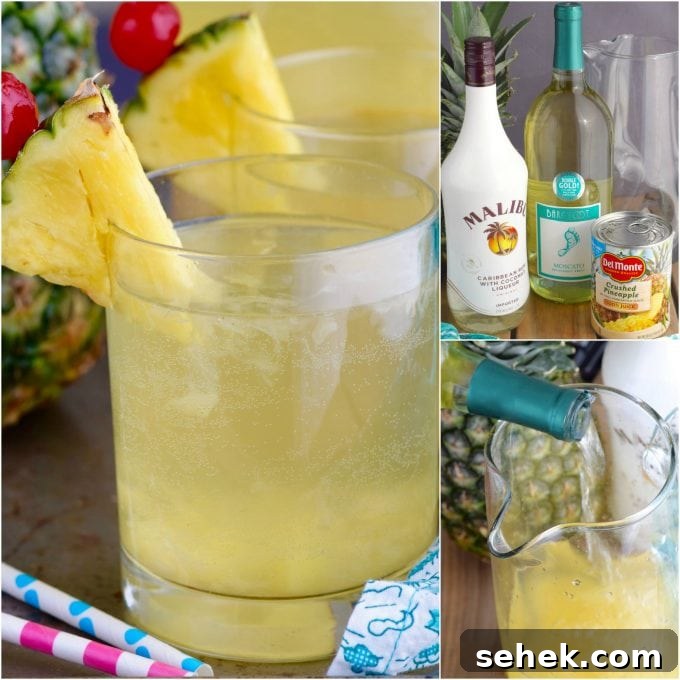 40+ Refreshing Summer Cocktail Recipes for Parties and Picnics 35 Pina Colada Sangria - Over 40 of the BEST Summer Cocktails!