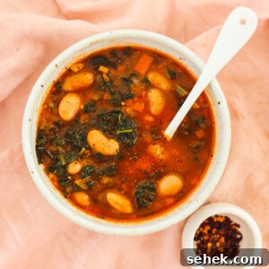 20+ Simple Vegan Soup Recipes for Every Season 21 Kale Gochujang Soup Veggiekins Blog