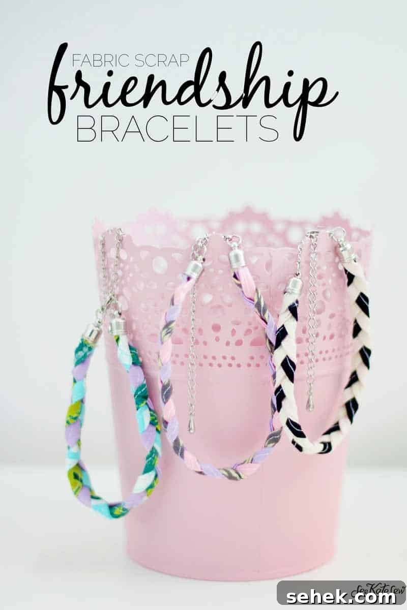 Make Colorful Friendship Bracelets: Step-by-Step Guide for Beginners 3 fabric scrap friendship bracelets