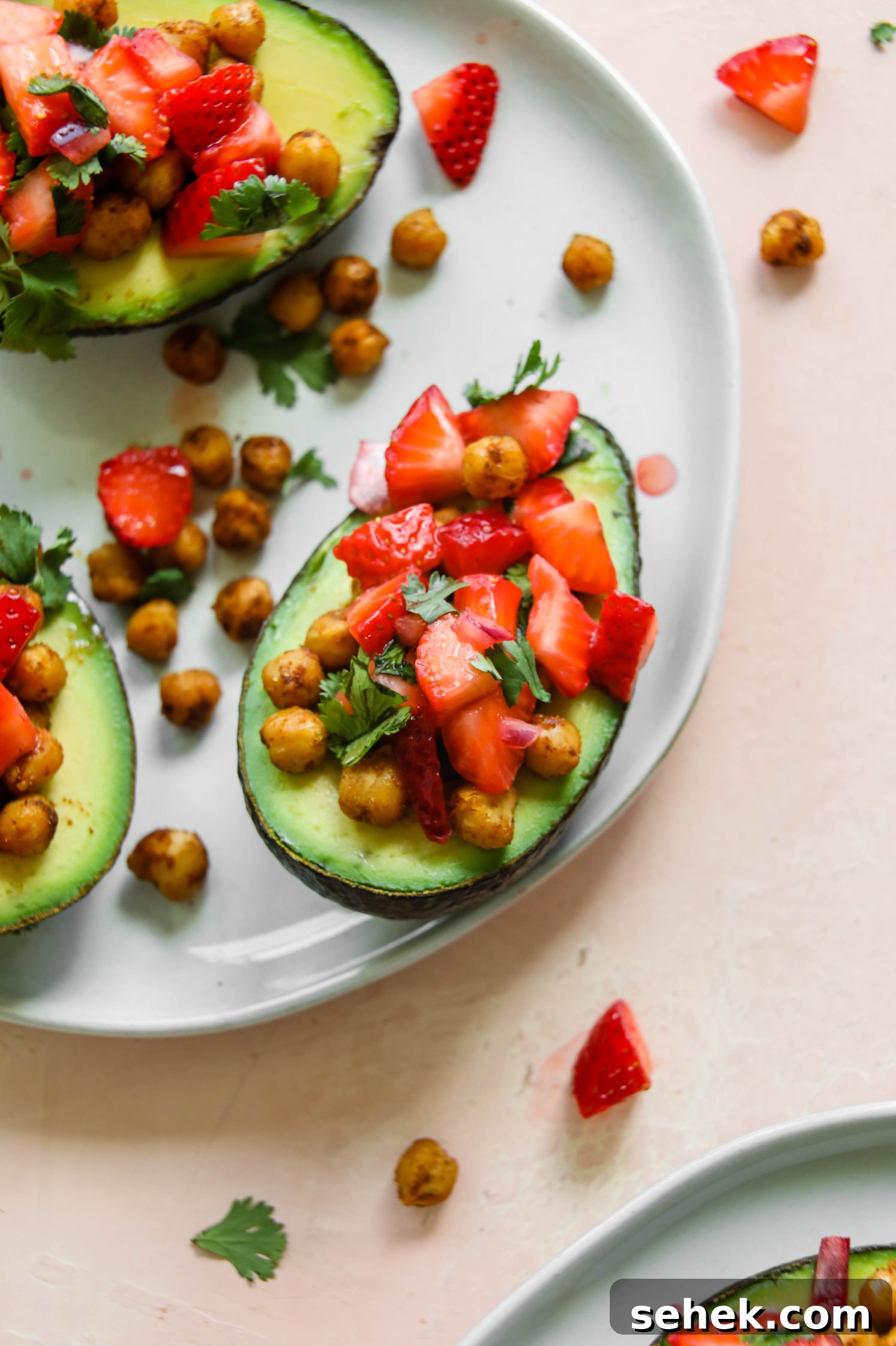 Avocado Boats with Strawberry Salsa and Bourgogne Aligoté Pairing 11 Sweet & Savory Avocado Boats with Strawberry Salsa by Flora & Vino