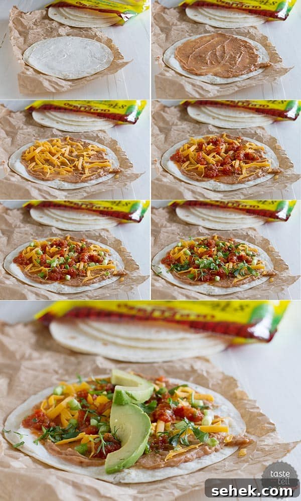 Cheesy Bean Vegetarian Wraps: Flavorful Lunch or Snack 4 How to make Vegetarian Wraps with Beans and Cheese