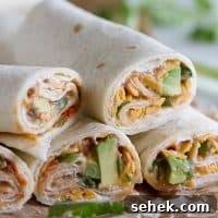 Cheesy Bean Vegetarian Wraps: Flavorful Lunch or Snack 6 These Vegetarian Wraps with Beans and Cheese make the perfect grab and go lunch. Filled with cream cheese, refried beans, cheese, salsa, green onions, cilantro and avocado, they will make your taste buds will be happy!