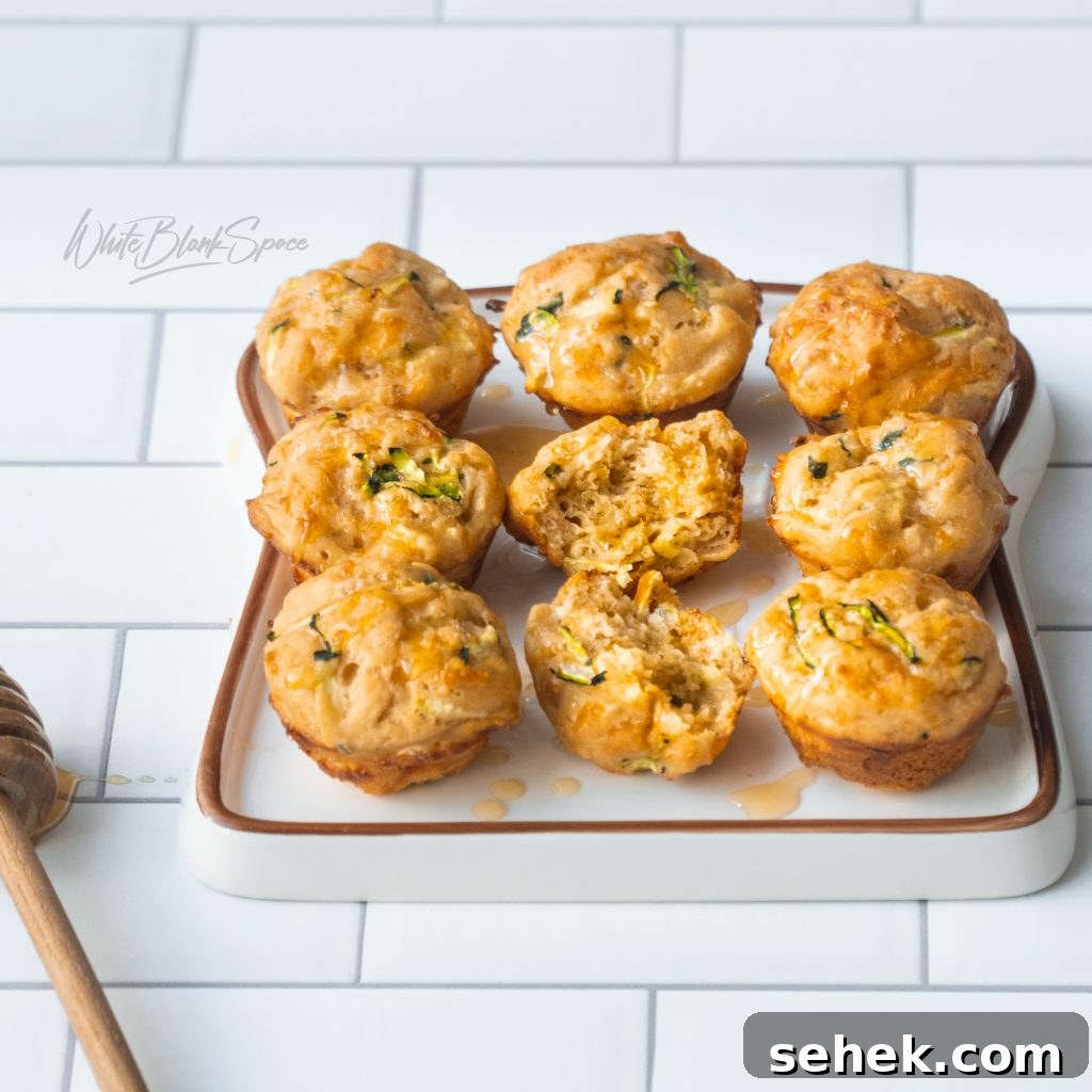 Savory Zucchini Mini Muffins Recipe for Quick Snacks 2 Savory zucchini mini muffins