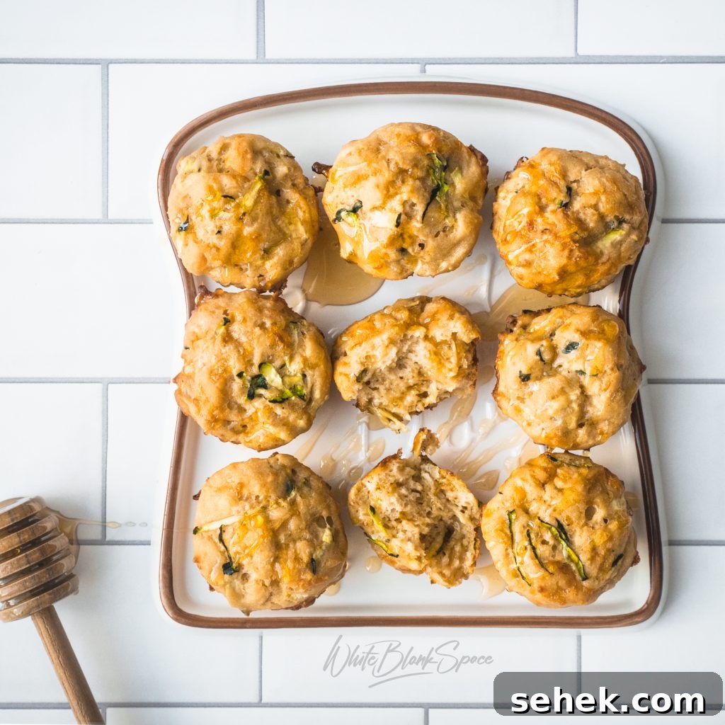 Savory Zucchini Mini Muffins Recipe for Quick Snacks 3 Mini savory zucchini muffins