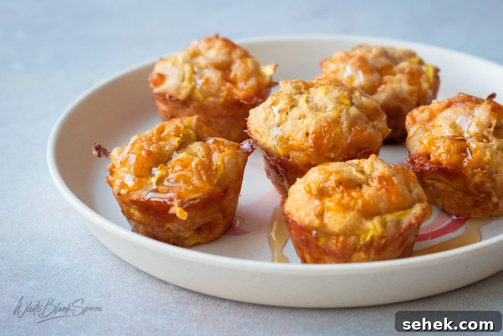 Savory Zucchini Mini Muffins Recipe for Quick Snacks 4 mini muffins with summer squash