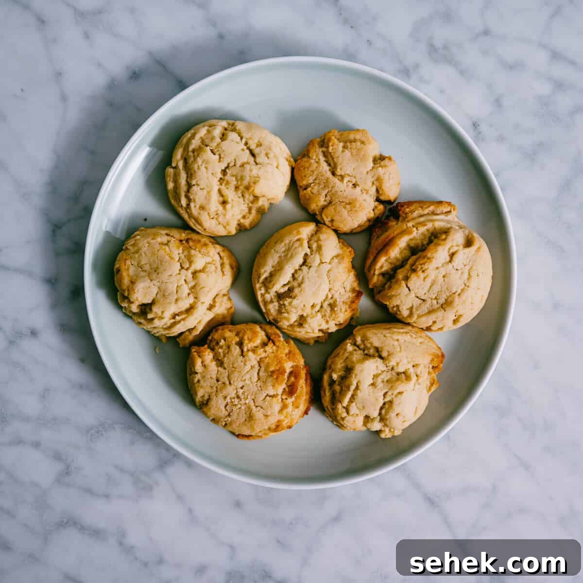 vegan lemon cookies on a plate.