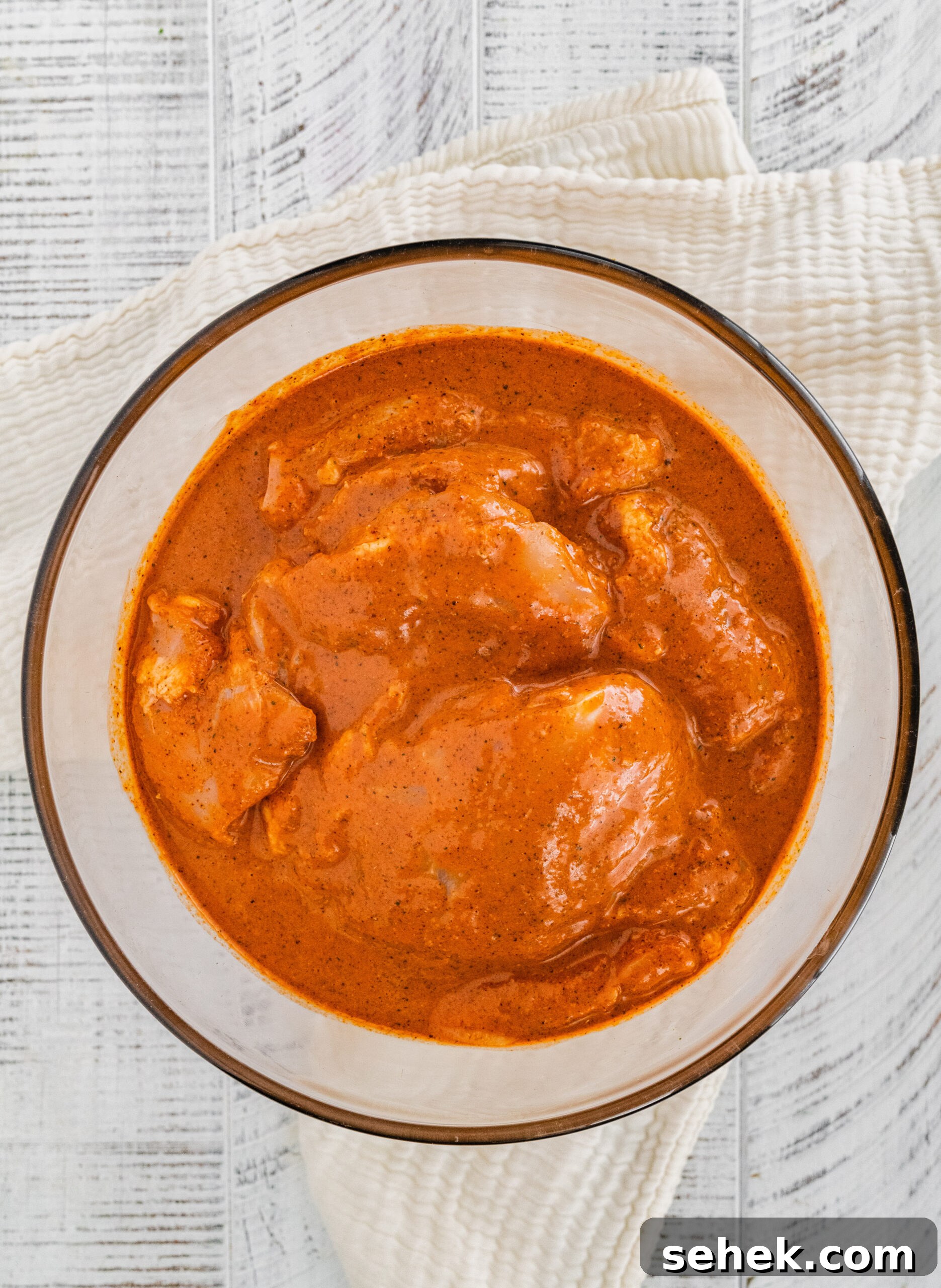 Chipotle-Style Pollo Asado Recipe: Juicy Mexican Grilled Chicken 10 process photo marinating the chicken