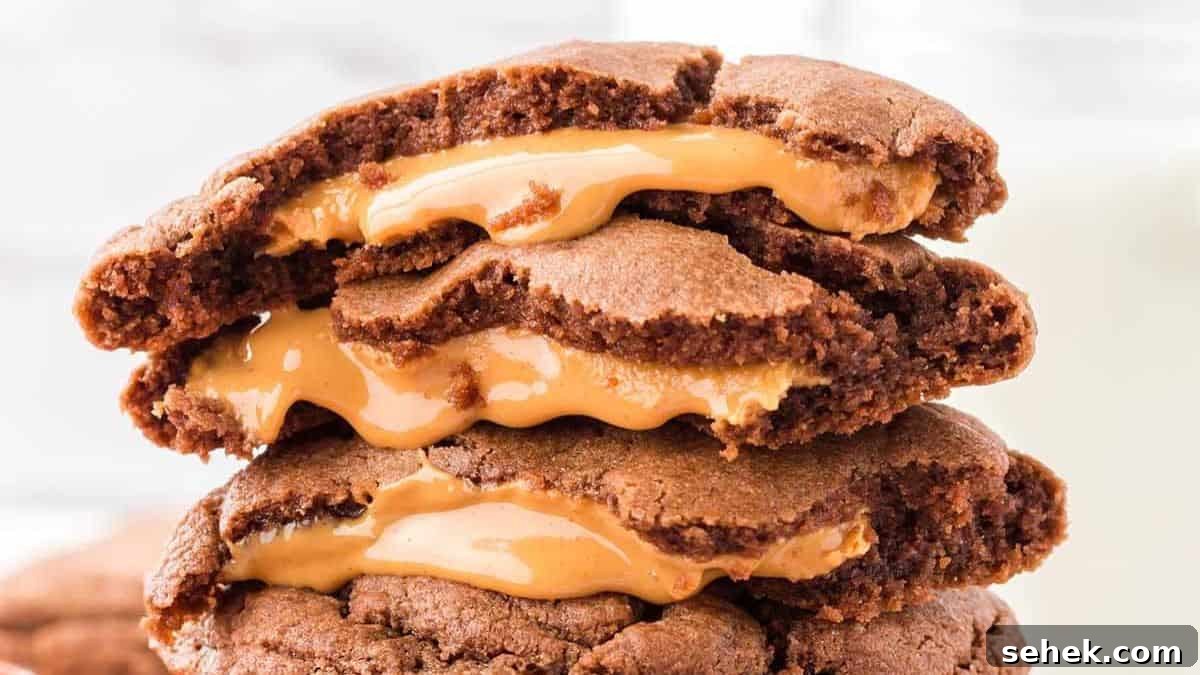 Peanut Butter Stuffed Cookies