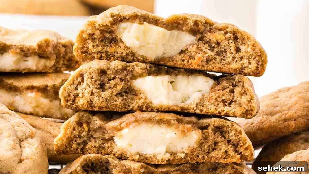 Carrot Cake Stuffed Cookies