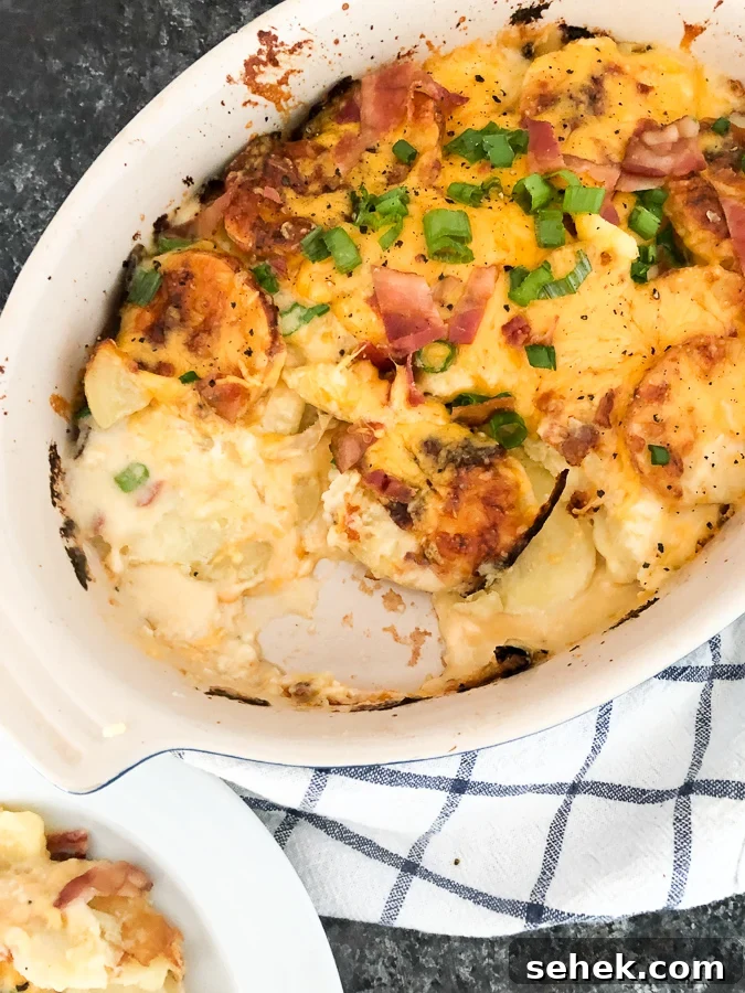 Creamy Cheesy Scalloped Potatoes with Garlic and Thyme 2 Cheesy Scalloped Potatoes