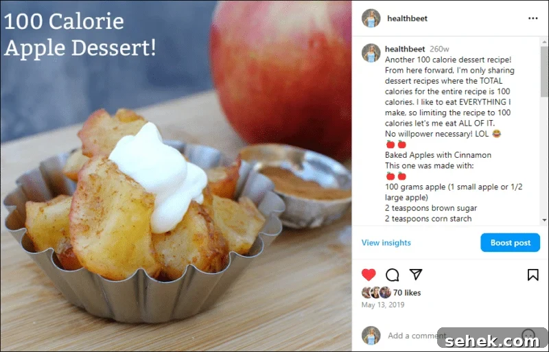 8 Guilt-Free Desserts Under 100 Calories Each 10 100 calorie apple dessert