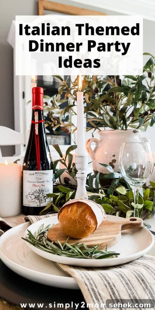 Italian-Inspired Tablescape Ideas for Elegant Dinner Parties 15 Italian themed dinner party inspiration photo