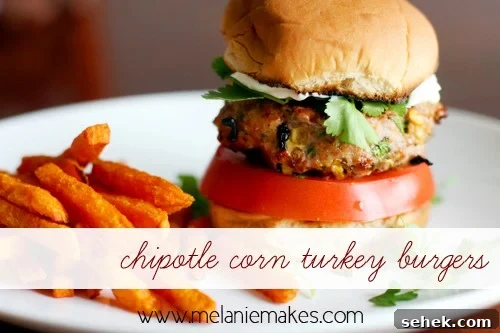 Weekly Meal Plan: Monday, September 23, 2013 3 Chipotle Corn Turkey Burgers | Melanie Makes