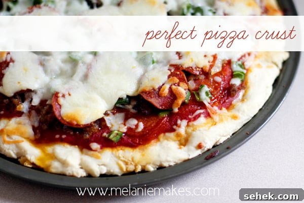 Weekly Meal Plan: Monday, September 23, 2013 4 Perfect Pizza Crust | @melaniebauer at Melanie Makes