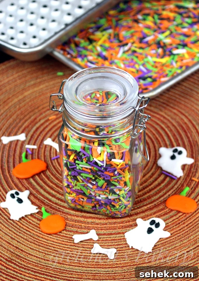 How to Make Homemade Vegan Sprinkles for Cakes and Cookies 4 Homemade Halloween Sprinkles