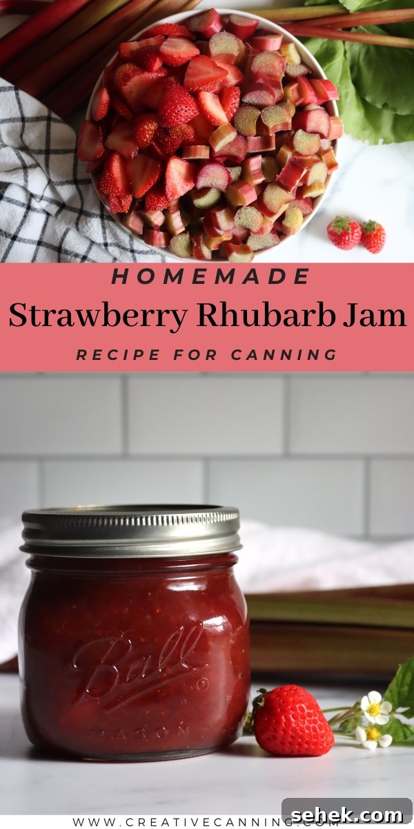 Strawberry Rhubarb Jam Recipe