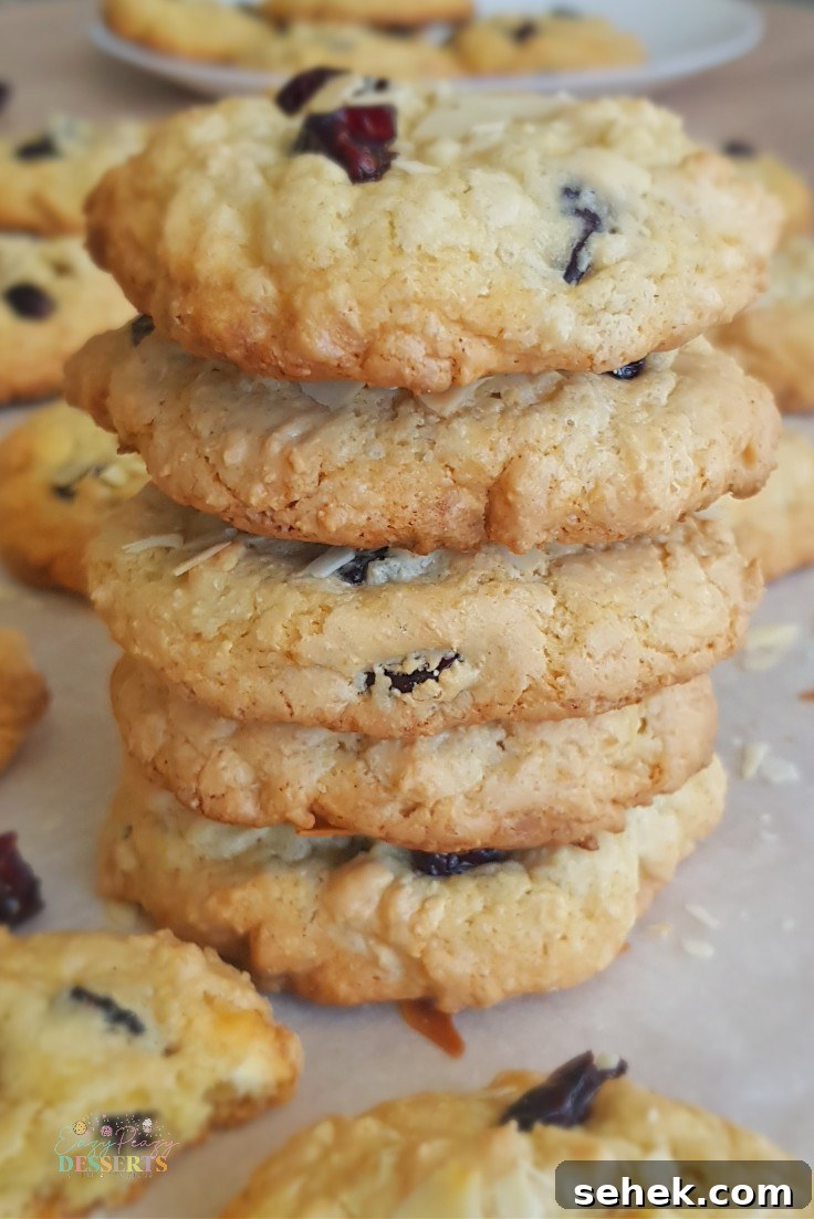 Chewy Cranberry Cookies with Orange Zest Recipe 4 Cranberry almond cookies