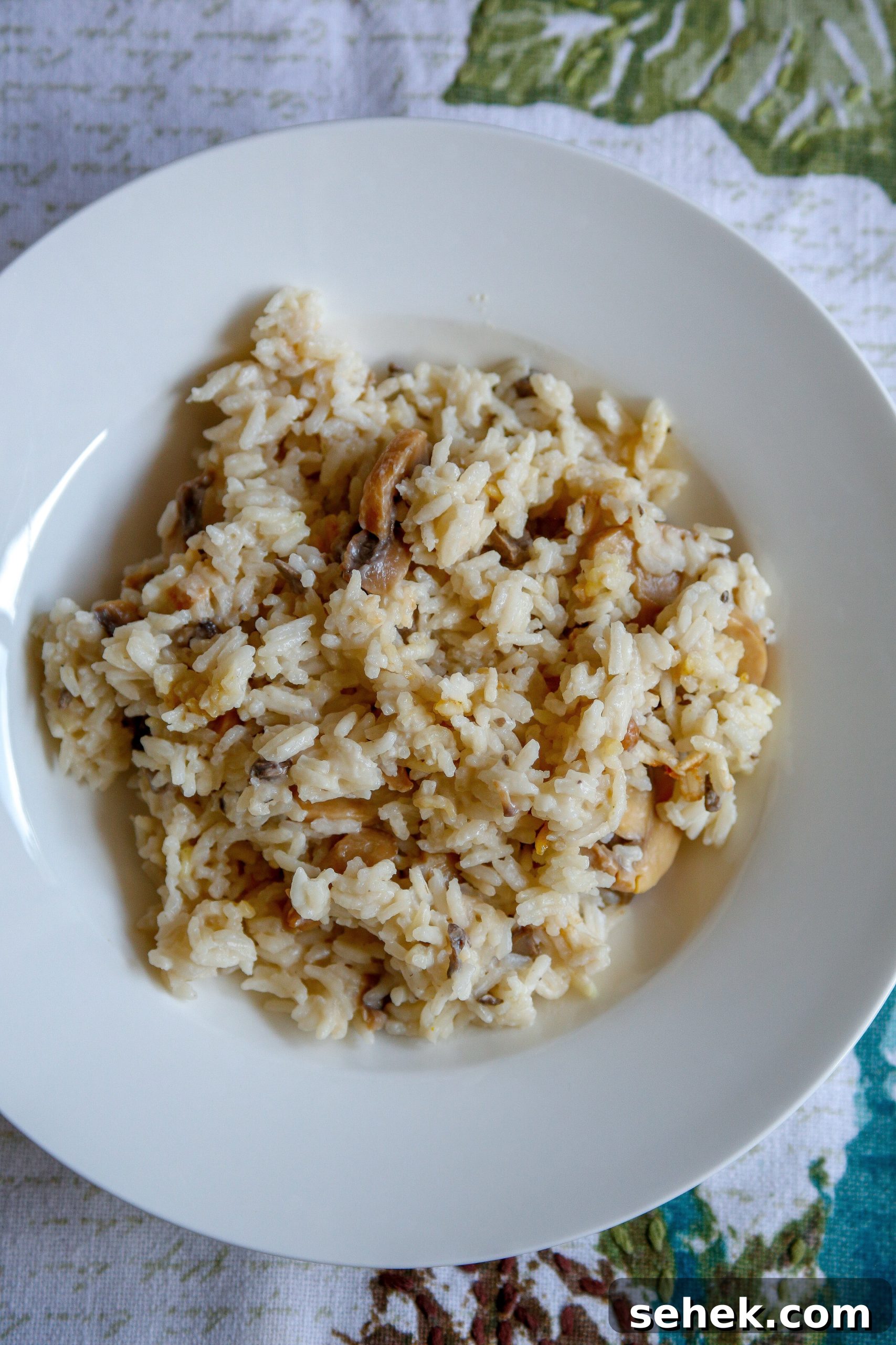 Mushroom Rice in the Rice Cooker: Simple Savory Recipe 5 Easy two-minute prep mushroom rice