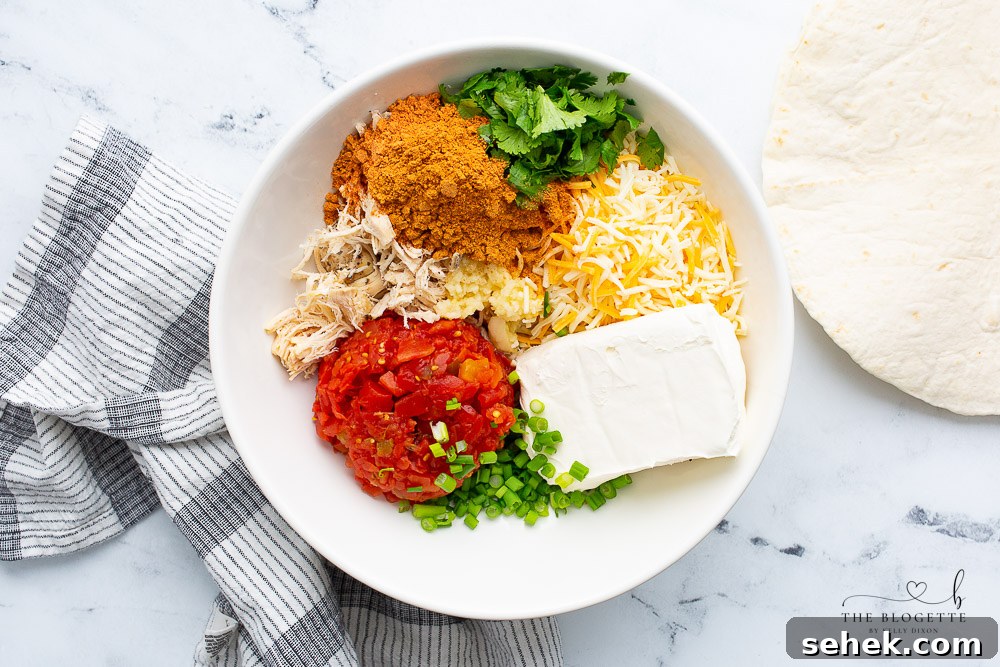 Chicken Enchilada Roll Ups Ingredients