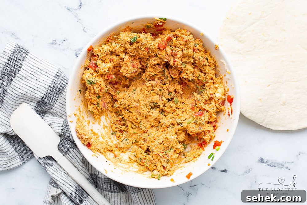 Cheesy chicken mixture
