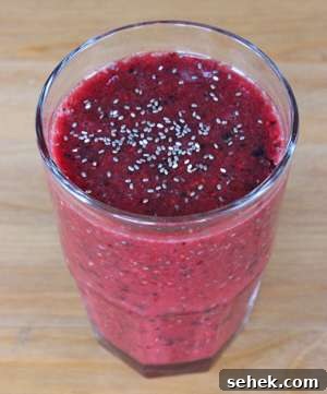 Low-Calorie Smoothie Recipes for Weight Watchers Points 17 Chia Berry Smoothie