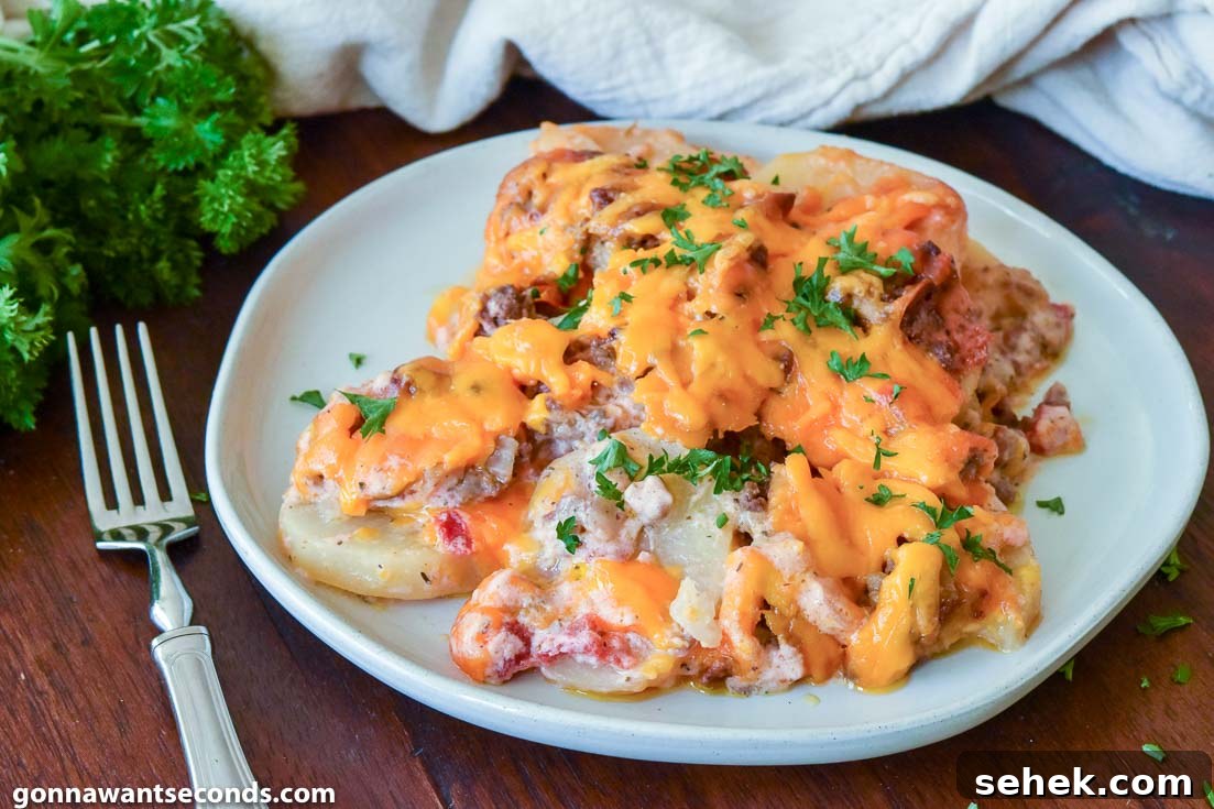 Creamy Hamburger and Potato Casserole Recipe for Weeknight Dinner 2 southern hamburger and potato casserole