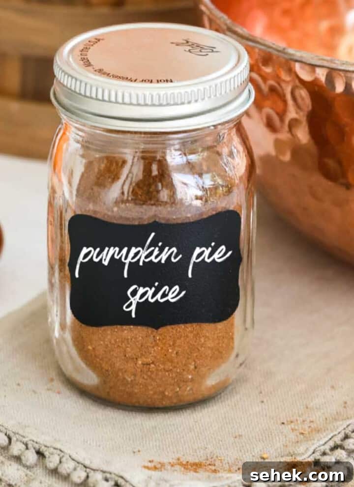 Jar of pumpkin pie spice