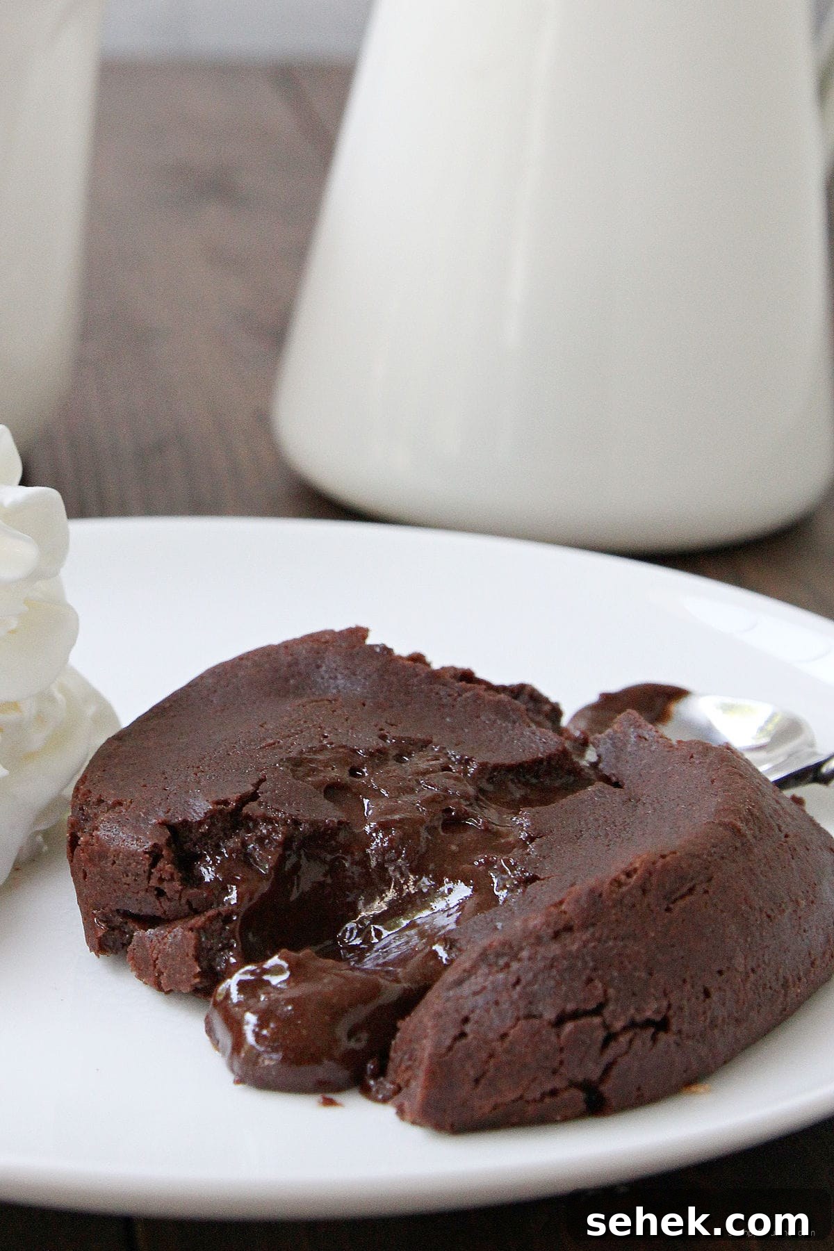 Chocolate Molten Lava Cake Chocolate Molten Lava Cake on plate