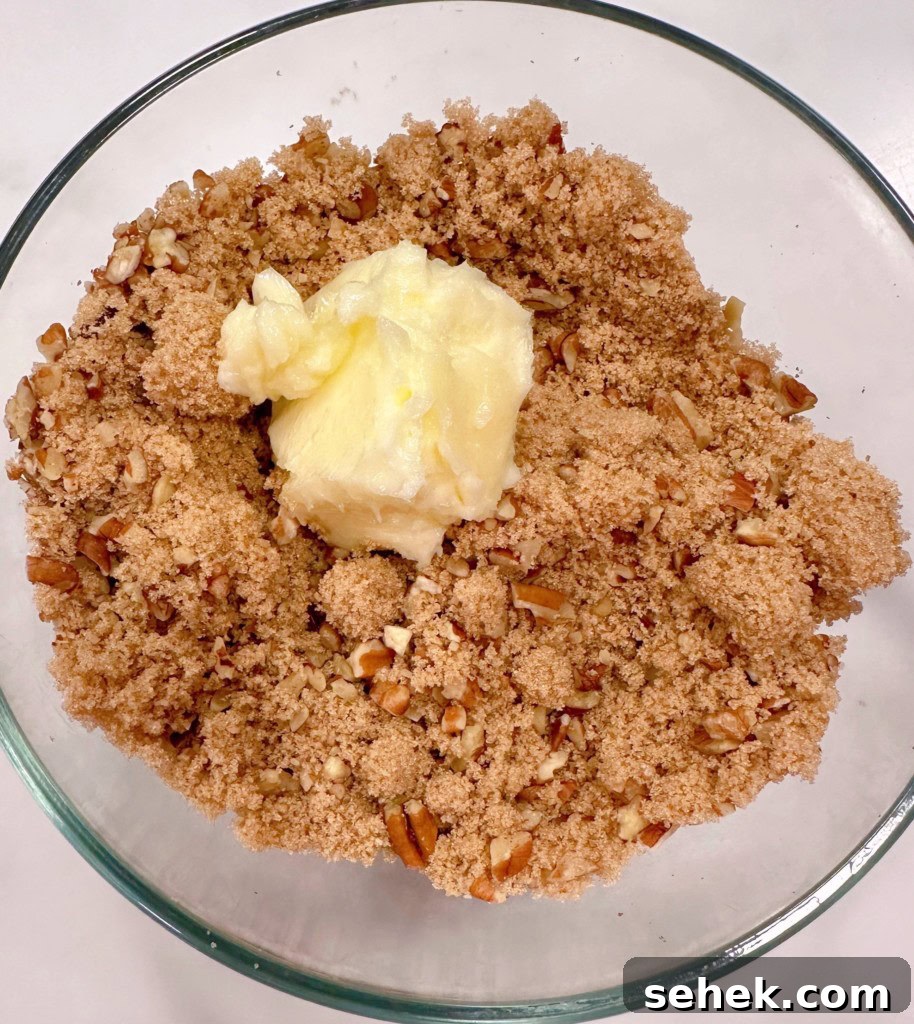 Sweet Potato Pecan Pie: Classic Holiday Dessert Recipe 9 Ingredients for crumb topping.