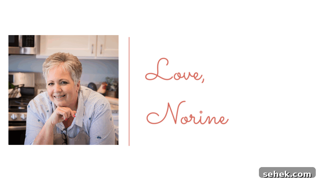 Sweet Potato Pecan Pie: Classic Holiday Dessert Recipe 14 Norine from Norine's Nest and her signature.