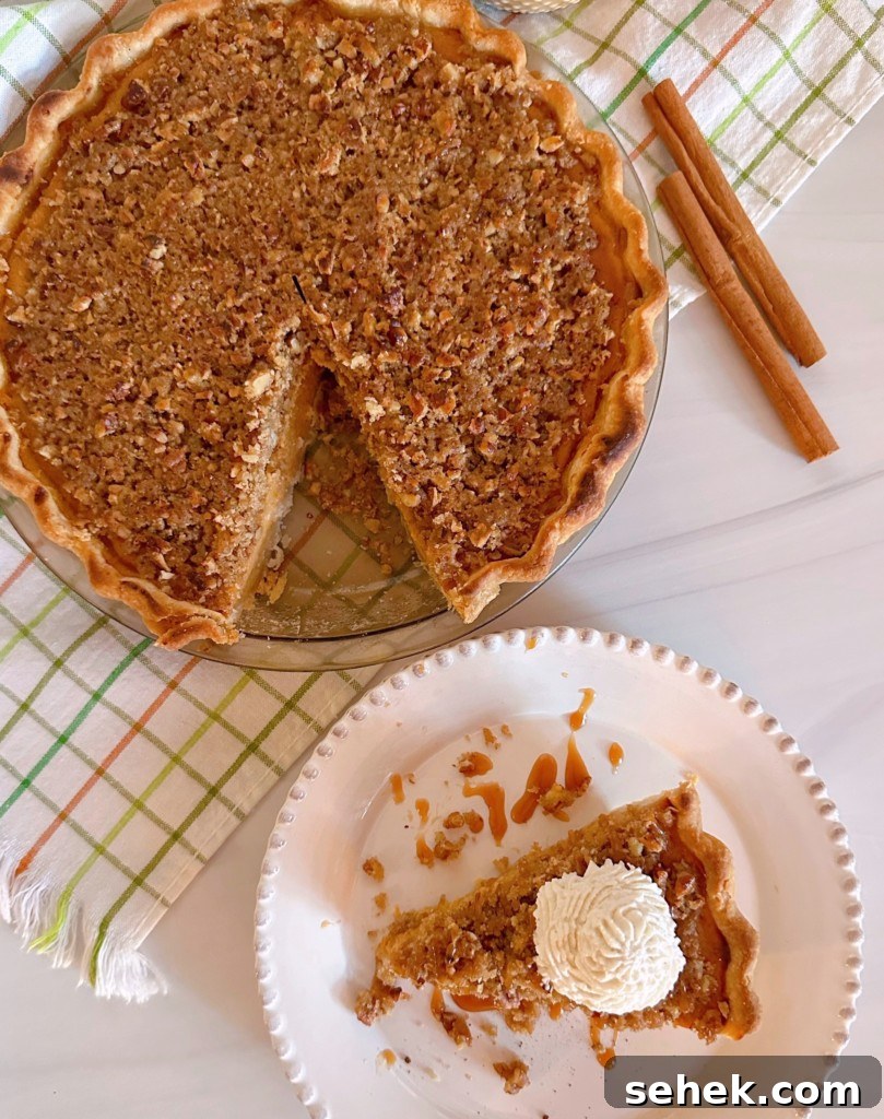 Sweet Potato Pecan Pie: Classic Holiday Dessert Recipe 3 Piece of Sweet Potato Pie and the whole pie.