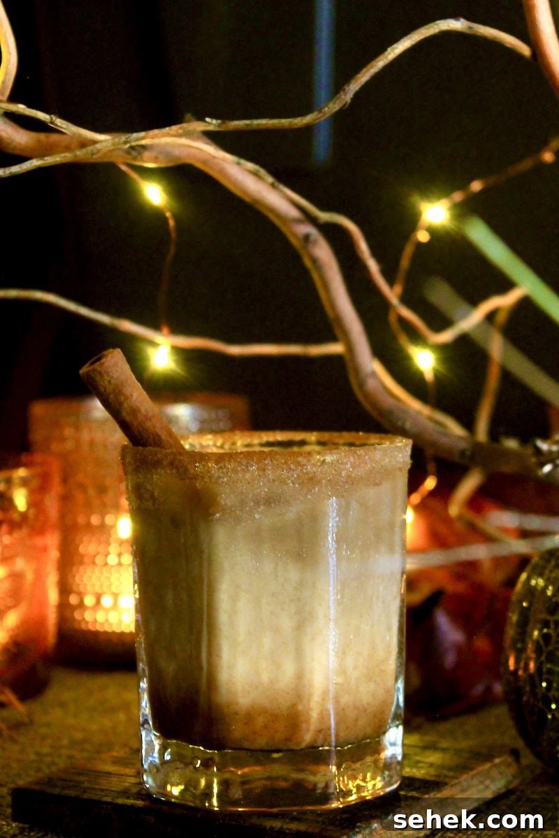 Pumpkin Spice White Russian Cocktail with Bourbon and Coffee 5 fall bourbon cocktail white russian