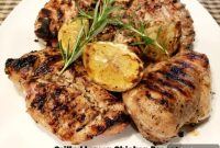 Juicy Grilled Lemon Chicken Breasts with Garlic and Herbs