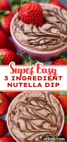 3 Ingredient Skinny Nutella Dessert Dip