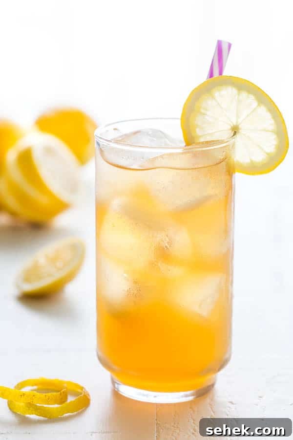 Bright, refreshing and citrusy, this earl grey iced tea is easy to customize and such a thirst-quencher for a crowd!