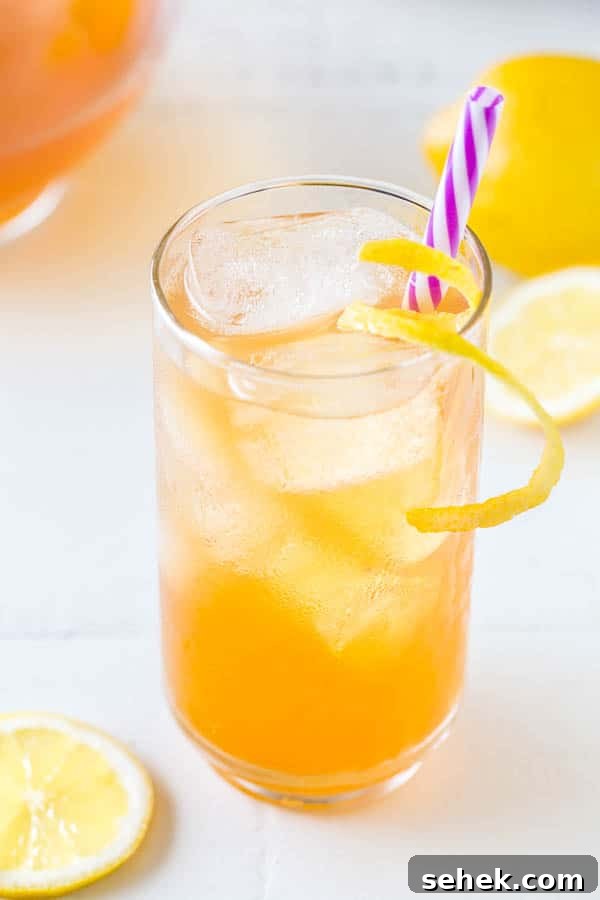Bright, refreshing and citrusy, this earl grey iced tea is easy to customize and such a thirst-quencher for a crowd!