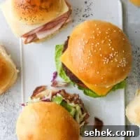 Homemade Buns for Sandwiches, Sliders & Burgers 14 overhead sandwiches, sliders and burgers on different buns