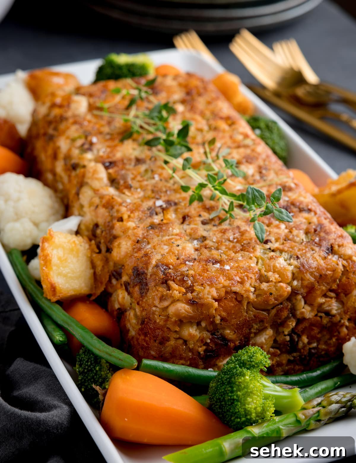 Savory Vegetarian Nut Roast Recipe for Holiday Dinner 5 img 35241 4