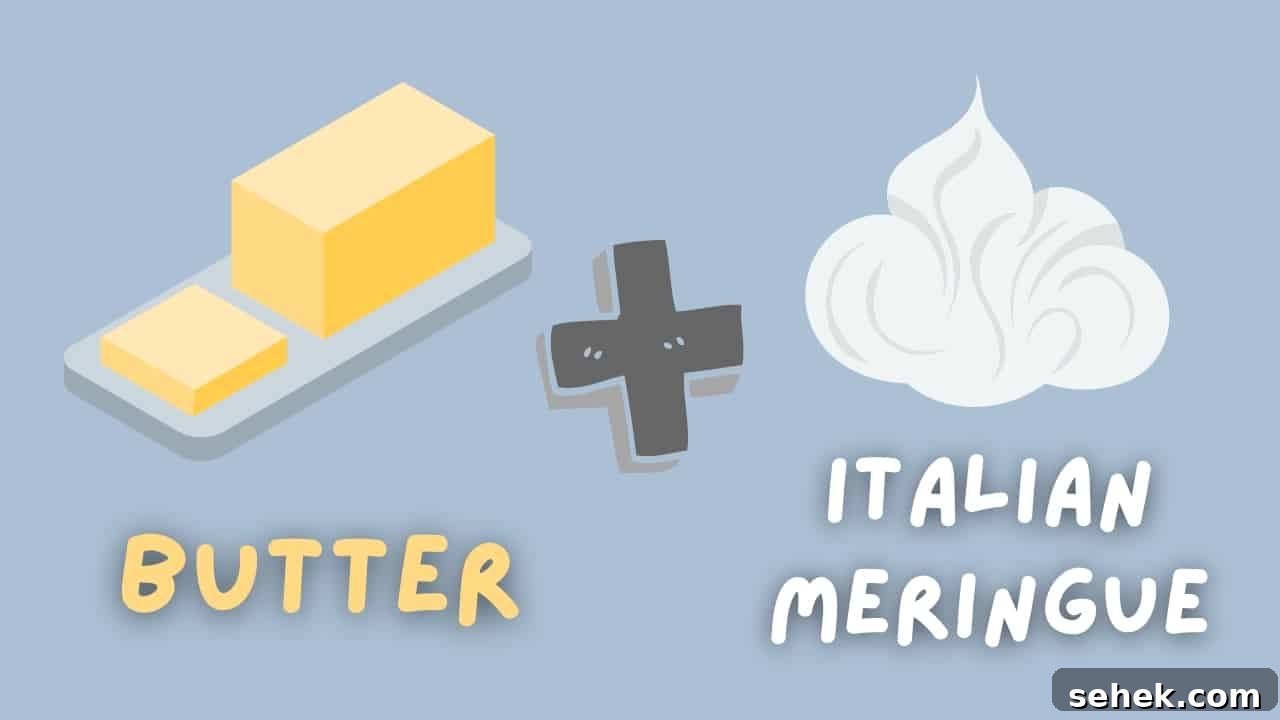 Authentic Italian Buttercream Recipe: Smooth, Silky Frosting Guide 5 An illustration to describe Italian buttercream