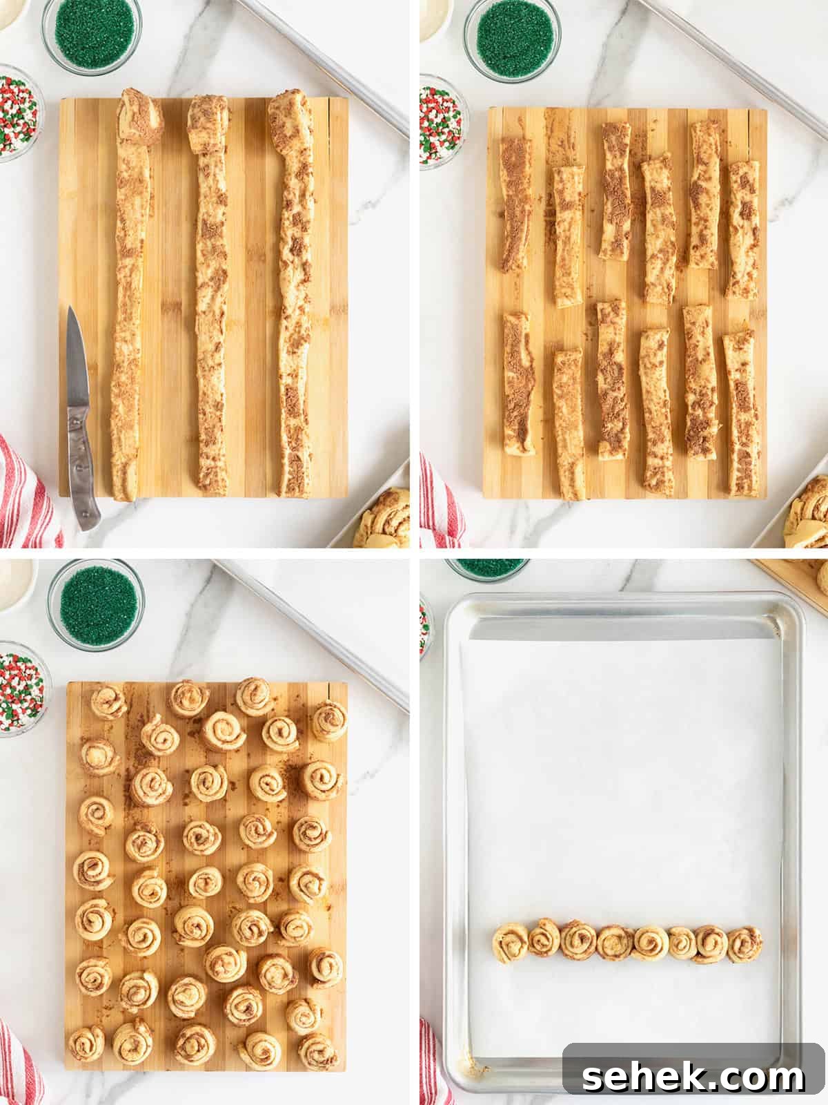 Cinnamon Roll Christmas Tree Pull-Apart Recipe 7 Steps to make a Christmas Tree pull-apart out of canned cinnamon rolls.