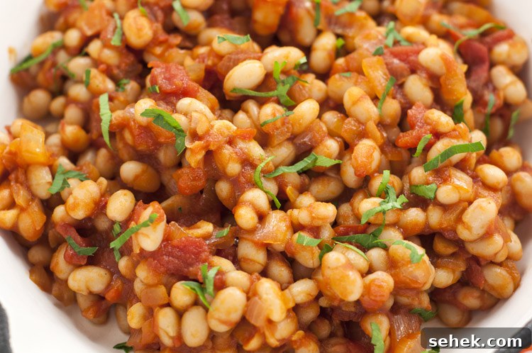 Tangy Sweet Coleslaw Recipe for Crisp, Creamy Side Dish 5 These maple baked beans are super easy to make, and are full of sweet and delicious flavor!