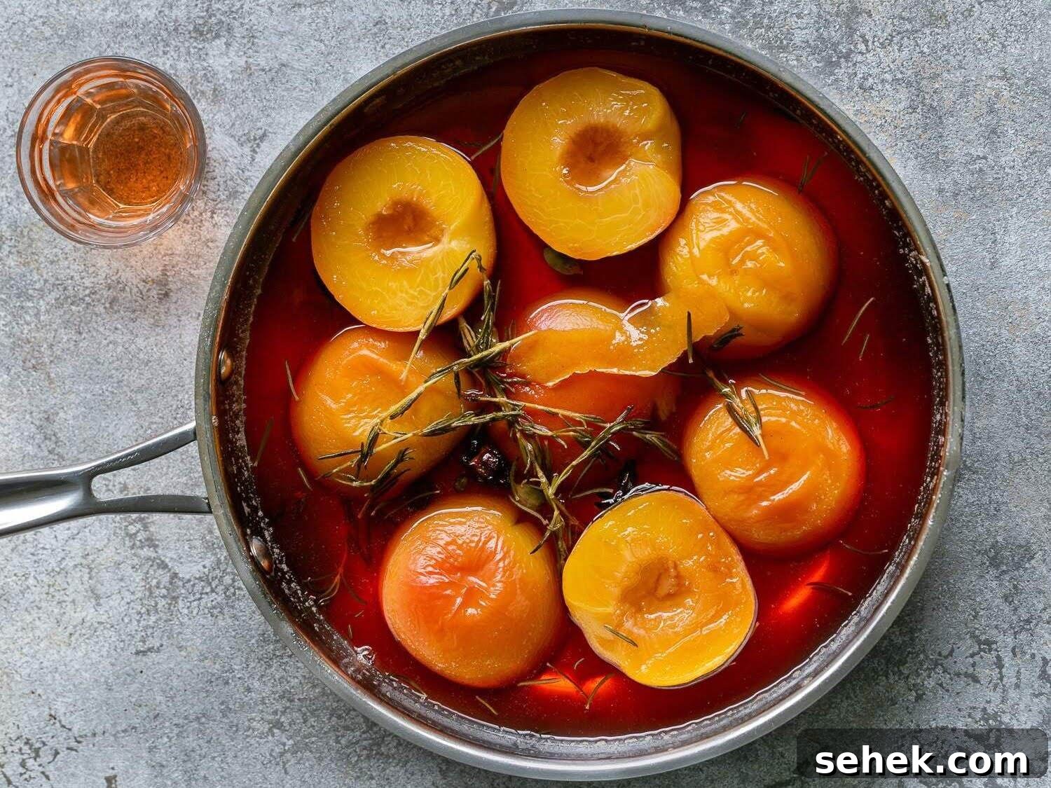 How to Make Classic Poached Peaches with Vanilla Syrup 2 poached-peaches-recipe