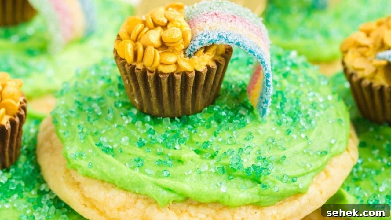16 Simple St. Patrick’s Day Treats Kids and Adults Will Love 5 Pot of Gold Cookies