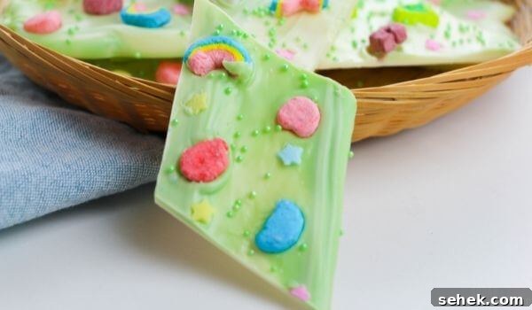 16 Simple St. Patrick’s Day Treats Kids and Adults Will Love 10 Lucky Charms Chocolate Bark
