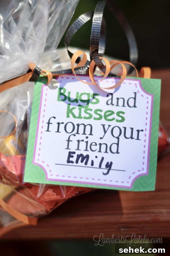 Printable Halloween Gift Tags PDF — Free Downloadable Labels 5 Free Printable Halloween Gift Tags - Bugs and Kisses