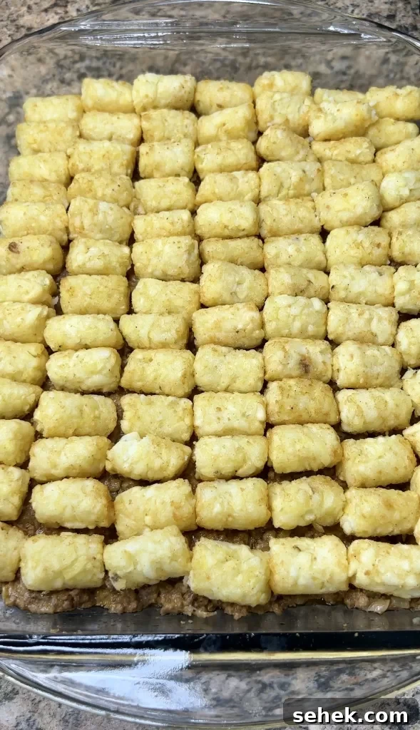 Big Mac Tater Tot Casserole Recipe: Cheeseburger Tater Bake 11 img 4275 10