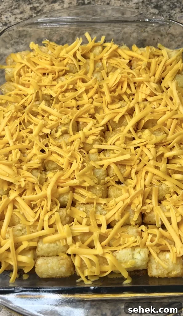 Big Mac Tater Tot Casserole Recipe: Cheeseburger Tater Bake 12 img 4275 11