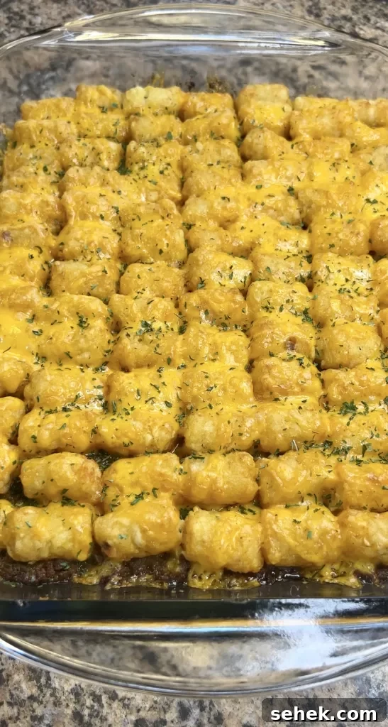 Big Mac Tater Tot Casserole Recipe: Cheeseburger Tater Bake 13 img 4275 12