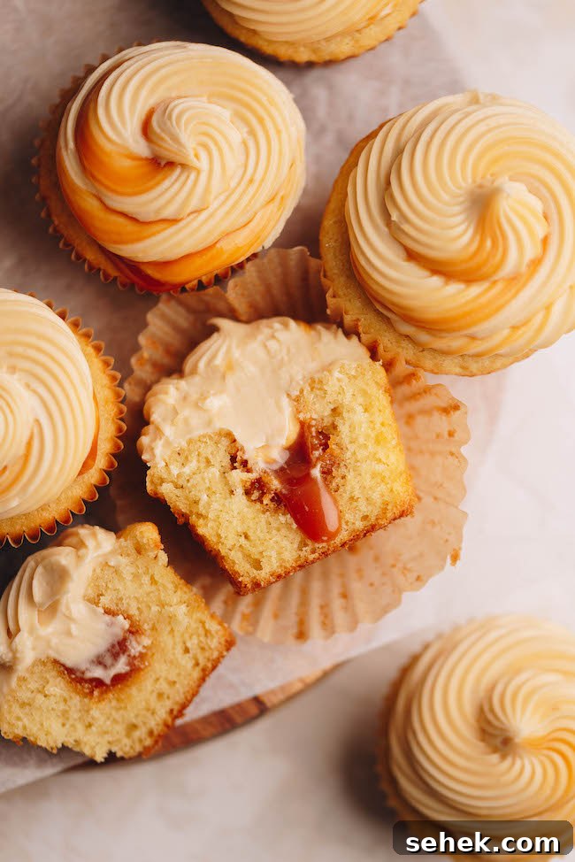 Salted Caramel-Stuffed Cupcakes with Gooey Center 19 img 4619 18