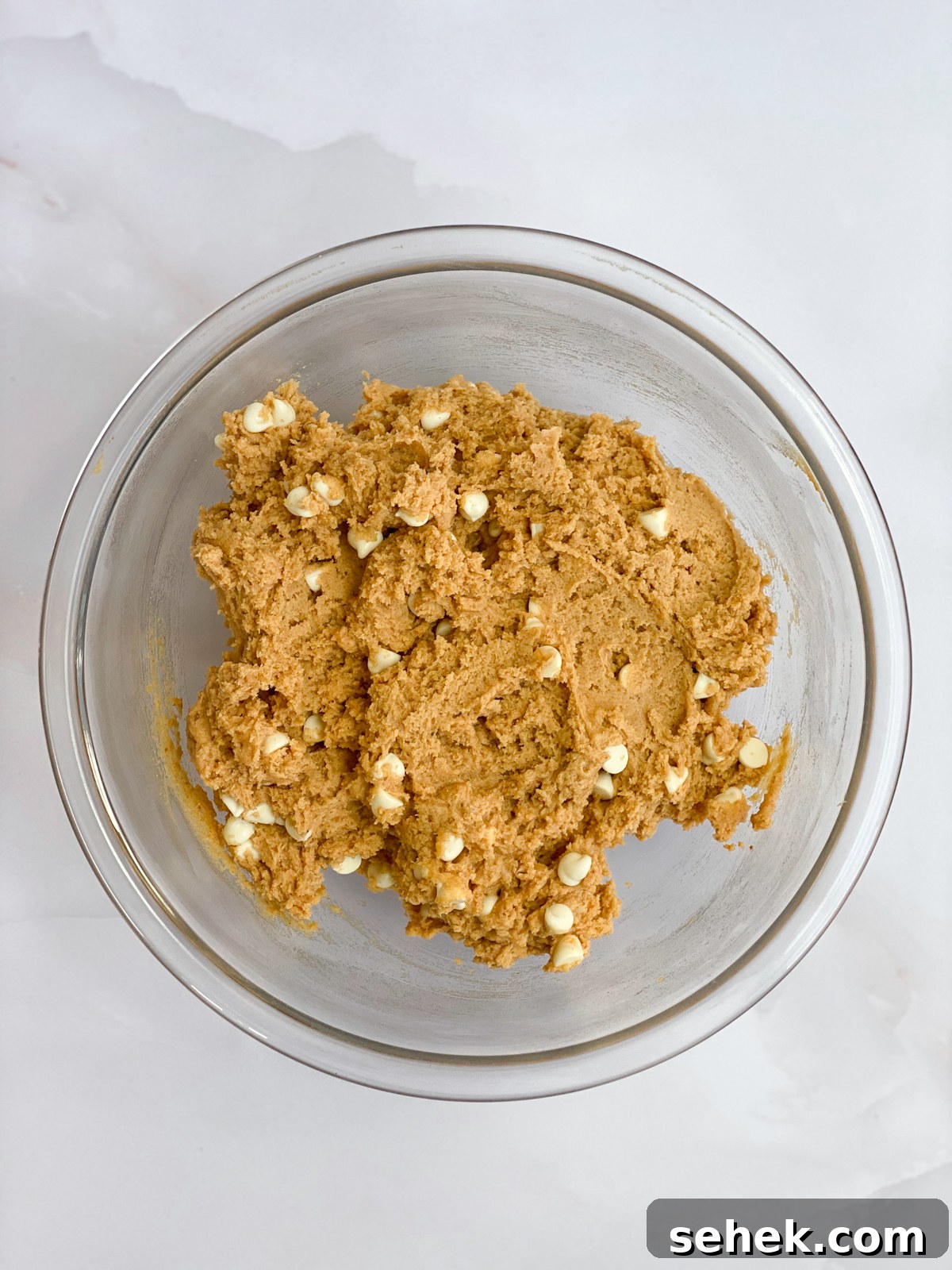 with white chocolate chips